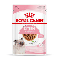 Φακελάκι για γατάκια μέχρι 12 μηνών με κομματάκια σε σάλτσα - Royal Canin Kitten Instictive Gravy 85g