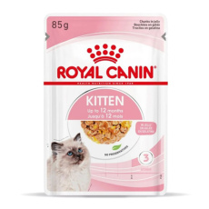 Φακελάκι για γατάκια μέχρι 12 μηνών με κομματάκια σε ζελέ - Royal Canin Kitten Instictive Jelly 85g