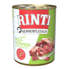 Κονσέρβα σκύλου με κομμάτια φρέσκου κρέατος σε διάφορες γεύσεις - Rinti 800g