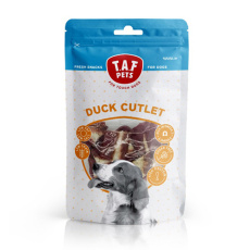 Λιχουδιά σκύλου με μπουκιές πάπιας - TAF Pets Duck Cutlet 75g