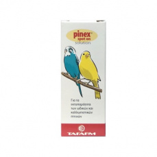 Υγρό διάλυμα για καταπολέμηση εξωπαράσιτων σε πτηνά - Tafarm Pinex spot on 15ml