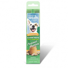 Ζελέ για αποτελεσματικό καθαρισμό των δοντιών χωρίς βούρτσισμα σε σκύλους με γεύση φυστικοβούτυρου - Tropiclean Clean Teeth Gel Peanut Butter 59ml
