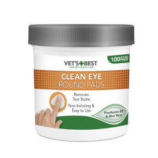 Πανάκια δαχτύλου μιας χρήσης για τον καθαρισμό των ματιών του σκύλου - Vet's Best Clean Eye Round Pads (100 τεμάχια)