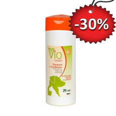 Υποαλλεργικό σαμπουάν με αιθέρια έλαια για προστασία από εξωπαράσιτα - Vio-Health Shampoo&Conditioner 400ml
