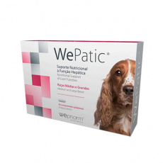 Συμπλήρωμα διατροφής για ενίσχυση του ήπατος και για ηπατική ανεπάρκεια σε μεσαίους & μεγάλους σκύλους - WePatic 30tabs