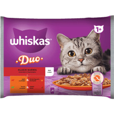 Πολυσυσκευασία φακελάκια για γάτες με κρέατα σε ζελέ - Whiskas Duo Επιλεγμένοι Συνδυασμοί 4*85g