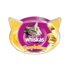 Τραγανό σνακ για γάτες με κοτόπουλο - Whiskas Temptations Chicken 60g