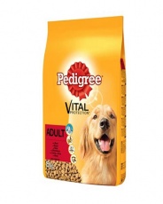 Ξηρά τροφή για ενήλικους σκύλους με μοσχάρι και δημητριακά - Pedigree Beef 15kg