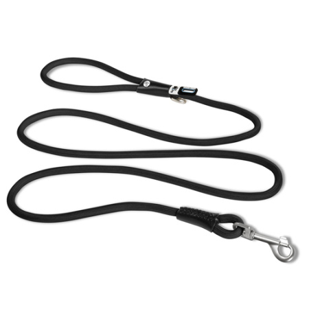 Ελαστικός οδηγός σχοινί για σκύλους - Curli Strech Comfort Leash Black