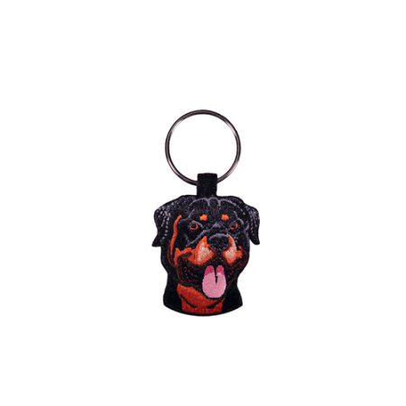 Κεντητό μπρελόκ με σχέδιο σκύλου Rottweiler - ActionLab