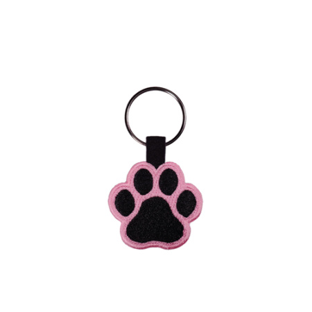 Κεντητό μπρελόκ με σχέδιο πατούσας σκύλου ροζ - ActionLab