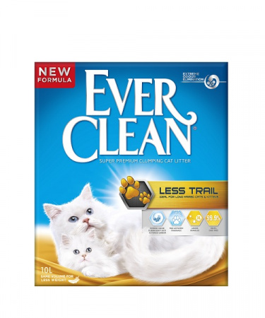 Άμμος υγιεινής για γάτες με μακρύ τρίχωμα - Everclean Less Trail 10L