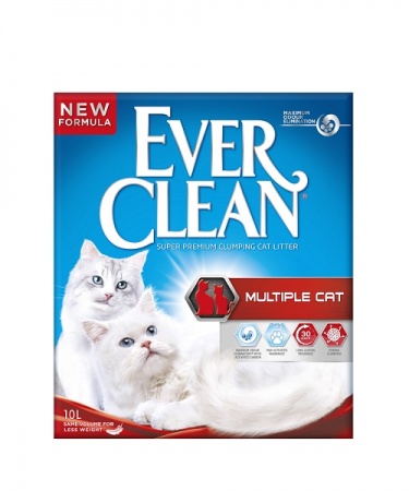 Άμμος υγιεινής κατάλληλη για πολλές γάτες - Everclean Multiple Cats 10L