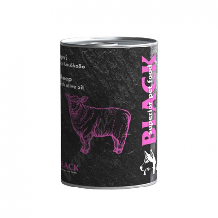 Κονσέρβα για ενήλικους σκύλους με αρνί & ελαιόλαδο, χωρίς σιτηρά - Black Lamb 400g