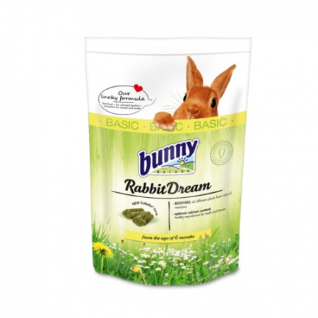 Πλήρης τροφή για κουνέλια άνω των 6 μηνών σε μορφή πέλλετ - Bunny Rabbit Dream Basic 750g