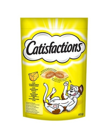 Τραγανές γεμιστές λιχουδιές για γάτες με τυρί - Catisfactions Cheese 60g