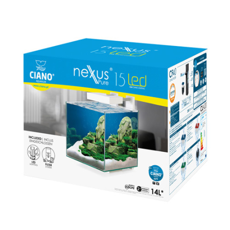 Ενυδρείο με σχήμα κύβου χωρητικότητας 14L - Ciano Nexus Pure 15 (25*25*31.5cm)Ενυδρείο με σχήμα κύβου χωρητικότητας 14L - Ciano Nexus Pure 15 (25*25*31.5cm)