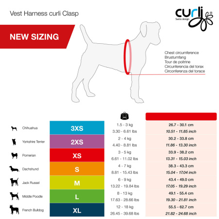 Πρωτοποριακό υφασμάτινο στηθόλουρο για σκύλους - Curli Clasp Air-Mesh Harness