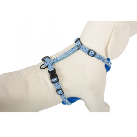 Σετ οδηγού και σαμαράκι σκύλου με μαλακό ύφασμα - Farm Company Deluxe Kit Harness Μπλε