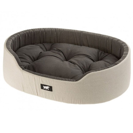Κρεβάτι σκύλου με σταθερά τοιχώματα και αποσπώμενο μαξιλάρι - Ferplast Dandy 45 (45*35*13cm) Γκρι