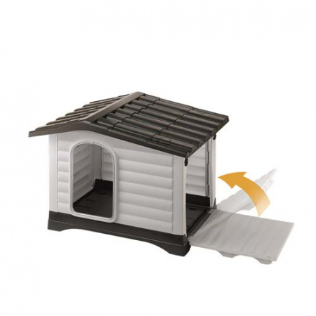 Πλαστικό σπίτι εξωτερικού χώρου για μικρού-μεσαίου μεγέθους σκύλους - Ferplast Dogvilla 70 (73*59*53cm)