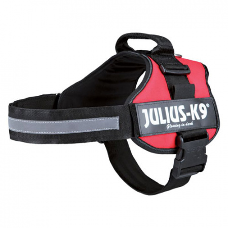 Κόκκινο σαμαράκι για σκύλους 40-80kg με την αυθεντική κατασκευή της K9 Julius Power Harness IDC® Size 3/XLarge (82-115cm)