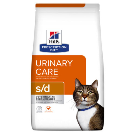 Κλινική ξηρά τροφή για γάτες με νόσο του κατώτερου ουροποιητικού συστήματος - Hill's Prescription Diet s/d Dry 1.5kg