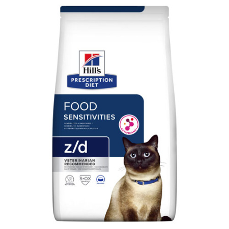 Κλινική ξηρά τροφή για γάτες με δερματικές και γαστρεντερικές διαταραχές - Hill's Prescription Diet z/d Activ Biome+ 1.5kg