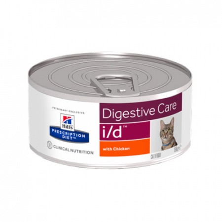Κλινική κονσέρβα για γάτες με γαστρεντερικές διαταραχές - Hill's Prescription Diet i/d Can 156g