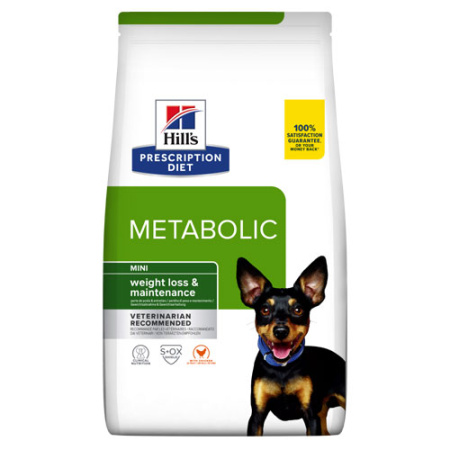 Κλινική ξηρά τροφή για μικρόσωμους σκύλους με προβλήματα αυξημένου βάρους - Hill's Prescription Diet Metabolic Mini 1kg