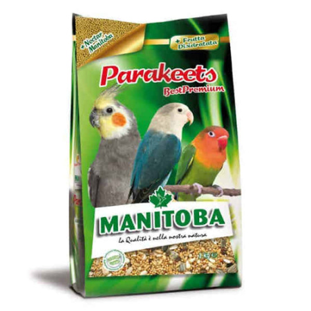 Βασική τροφή για μικρούς παπαγάλους ενισχυμένη με φρούτα - Manitoba Parakeets Best Premium 1kg