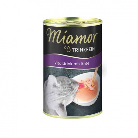 Ζωμός πάπιας για καλύτερη ενυδάτωση του οργανισμού και για ενίσχυση της γεύσης της τροφής - Miamor Vitaldrink Ente 135ml