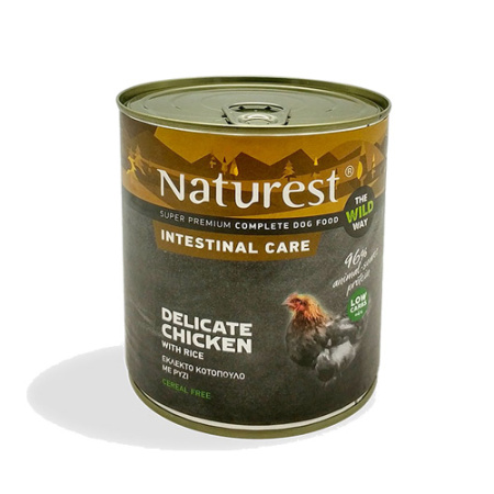 Πλήρης τροφή σε κονσέρβα για σκύλους με εντερικά προβλήματα με κοτόπουλο - Naturest Adult Intestinal Care Chicken 800g