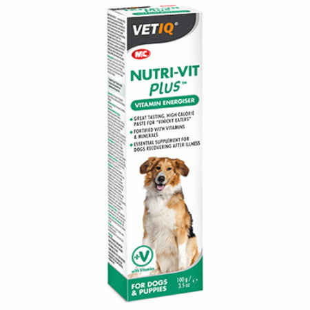 Πολυβιταμινούχο συμπλήρωμα διατροφής αυξημένων θερμίδων σε μορφή πάστας για σκύλους - Nutri-Vit Plus 100g