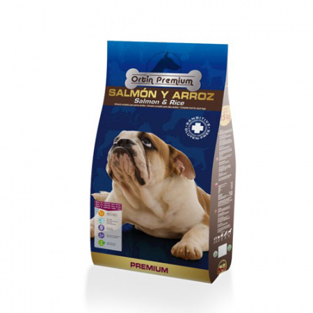 Ξηρά τροφή για ευαίσθητους σκύλους με σολομό - Ortin Premium Sensitive 15kg
