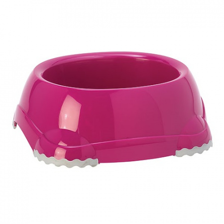 Πλαστικό μπολ φαγητού / νερού με αντιολισθητική βάση σε διάφορα χρώματα - Pet Camelot 1245ml Ροζ