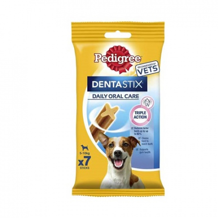 Λιχουδιές για φροντίδα των δοντιών για σκύλους μέχρι 10 κιλών - Pedigree Dentastix Small (7 τεμάχια)