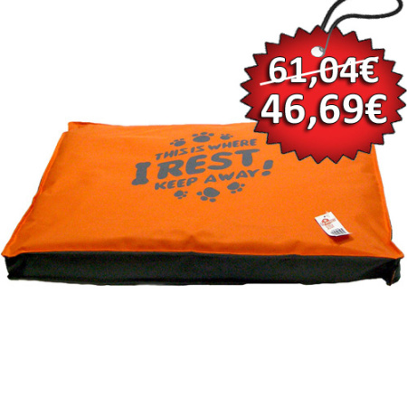 Πορτοκαλί αδιάβροχο στρώμα για σκύλους - Pet Interest Indoor Cushion ΠΡΟΣΦΟΡΑ Large