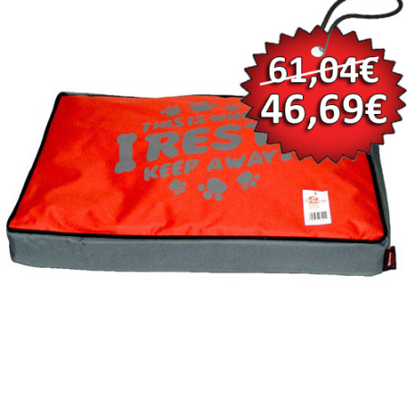 Κόκκινο αδιάβροχο στρώμα για σκύλους - Pet Interest Indoor Cushion ΠΡΟΣΦΟΡΑ Large