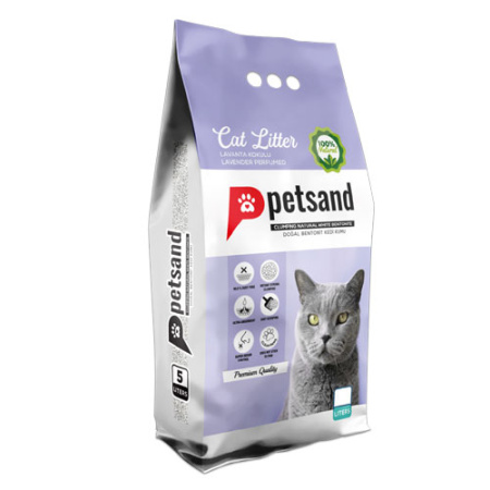 Άμμος συγκόλλησης για γάτες με άρωμα λεβάντας - PetSan Lavender 10L