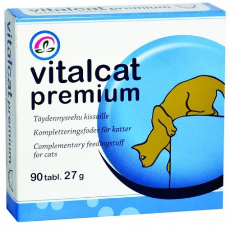 Συμπλήρωμα διατροφής για στήριξη ουροποιητικού και αρθρώσεων σε γάτες - Pharmaqua Vitalcat Premium (90 tabs)