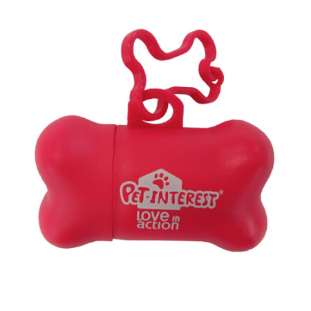 Πλαστικό δοχείο για σακουλάκια απορριμμάτων - Pet Interest Poop Dispenser Κόκκινο
