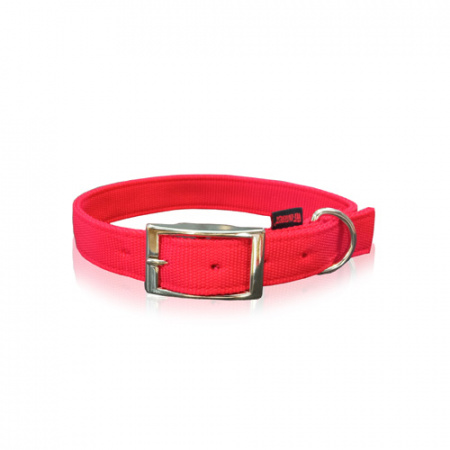 Νάιλον περιλαίμιο σκύλου με μεταλλική αγκράφα σε πολλά χρώματα - Pet Interest XSmall 1*30cm Κόκκινο