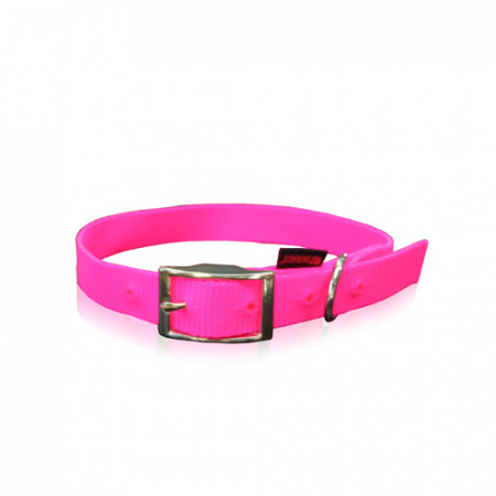 Νάιλον περιλαίμιο σκύλου με μεταλλική αγκράφα σε πολλά χρώματα - Pet Interest XSmall 1*30cm ροζ
