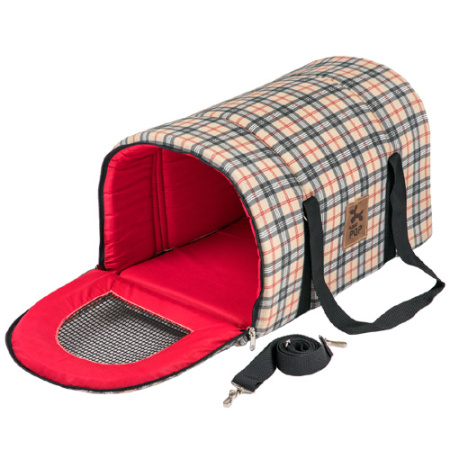 Τσάντα μεταφοράς για μικρά κατοικίδια - Pet Quality Products (45*32*32cm) Σχέδιο καρό