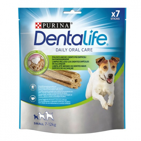 Οδοντικές λιχουδιές για μικρόσωμους σκύλους 7-12 κιλών - Purna Dentalife Small 115g (7 τεμάχια)