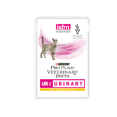 Κλινικό φακελάκι για γάτες με προβλήματα ουροποιητικού με κοτόπουλο - Purina Veterinary Diets UR (Urinary Care) 85g