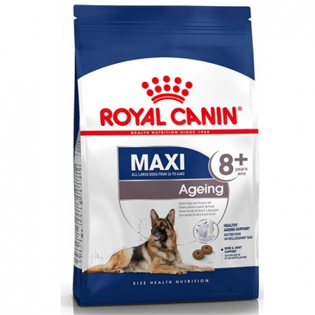 Ξηρά τροφή για ηλικιωμένους ενήλικους σκύλους άνω των 8 ετών μεγαλόσωμων φυλών 26-44kg - Royal Canin Μaxi Ageing 8+