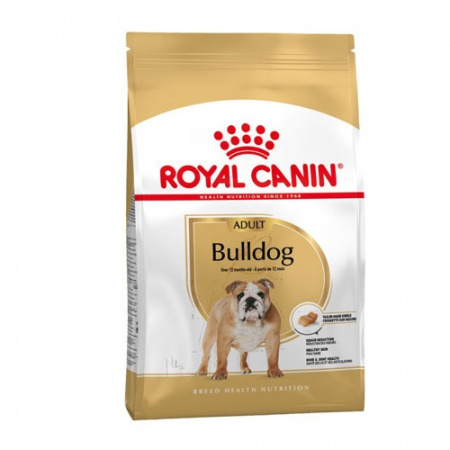 Ξηρά τροφή για ενήλικους σκύλους ράτσας Bulldog άνω των 12 μηνών - Royal Canin Bulldog Adult
