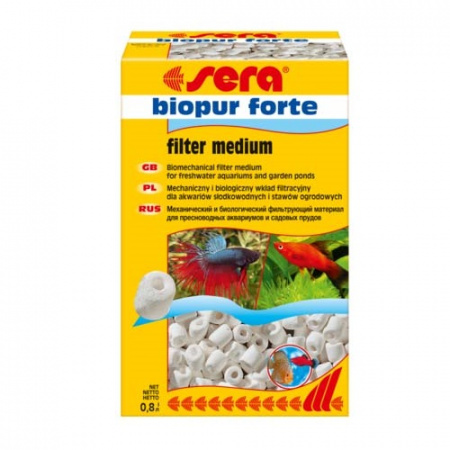 Βιολογικό υλικό φιλτραρίσματος για ενυδρεία γλυκού και θαλασσινού νερού και για λίμνες - Sera Biopur Forte 750g